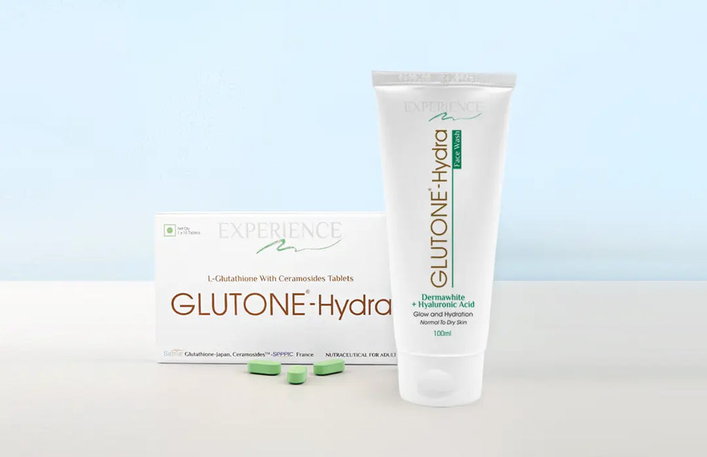 glutathione face wash for dry skin Re-Glow - Restore Your Natural Radiance Purifies and brightens dull skin for a more even complexion Dextron Glutathione Face Wash for
