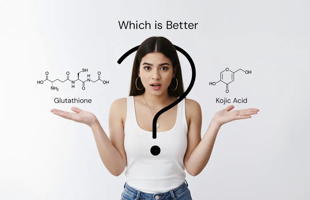 Glutathione vs Kojic Acid - Which is Better for Skin? | Glutone Glutathione vs Kojic Acid - Which is Better for Skin? | Glutone