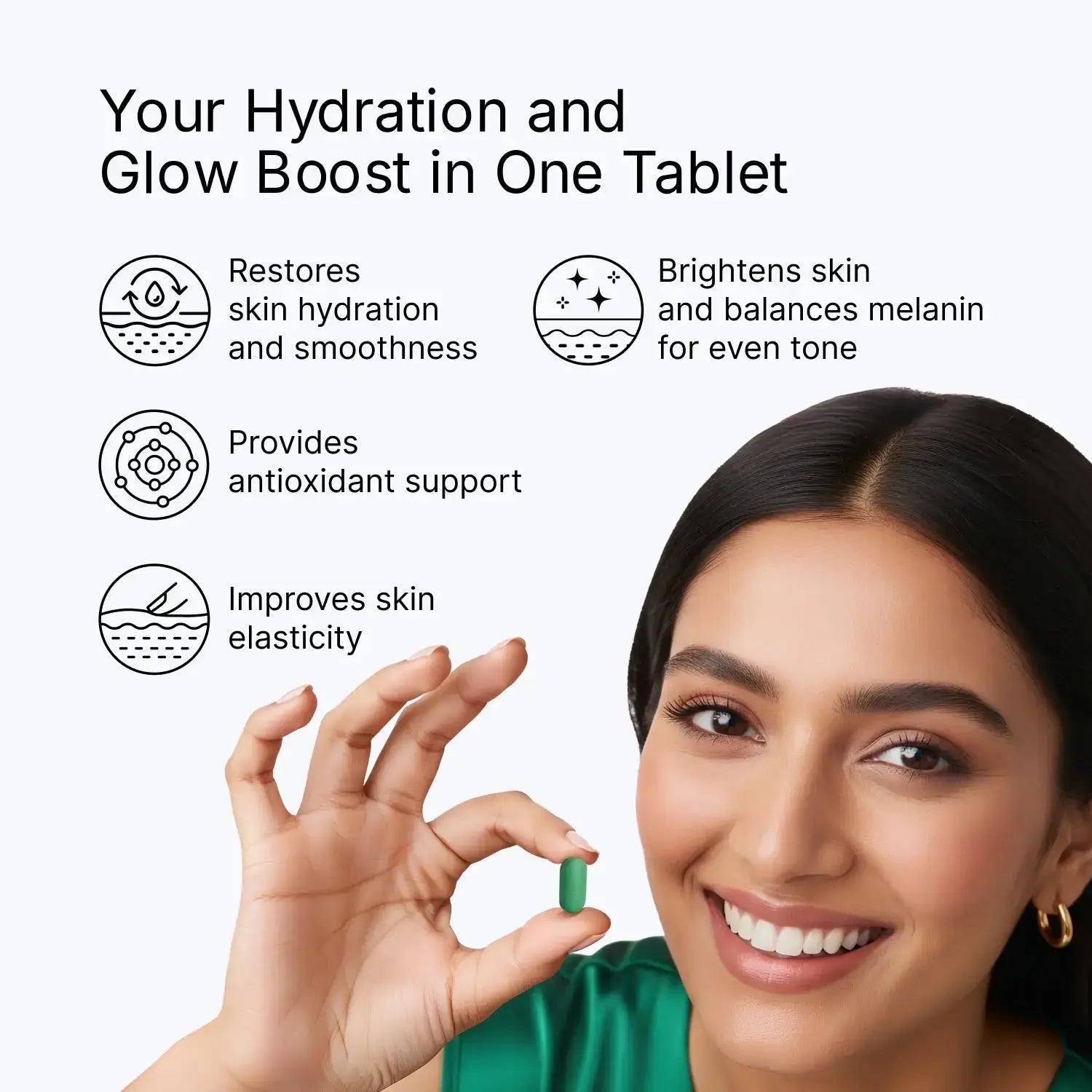 glutathione hydra facial Gloweze Boost Glutathione+ Kit | Ultra Hydration & Moisture Boost Facial | With Hyaluronic Acid & Glutone-Hydra | Glutathione Tablets for