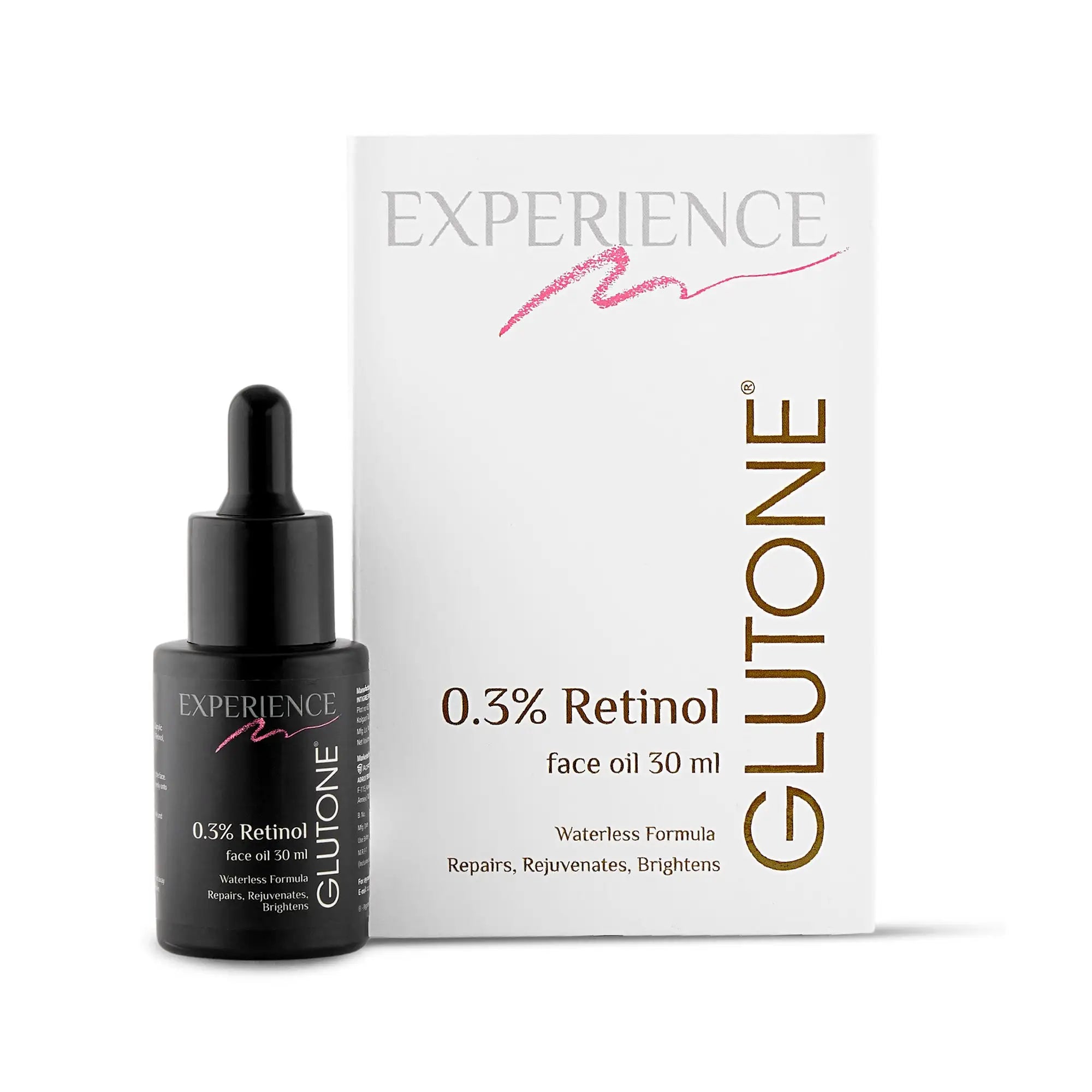 Glutone 0.3% Retinol Oil I 30 ml I Glow | Radiance | Wrinkle Smoothening | Tightens Pores